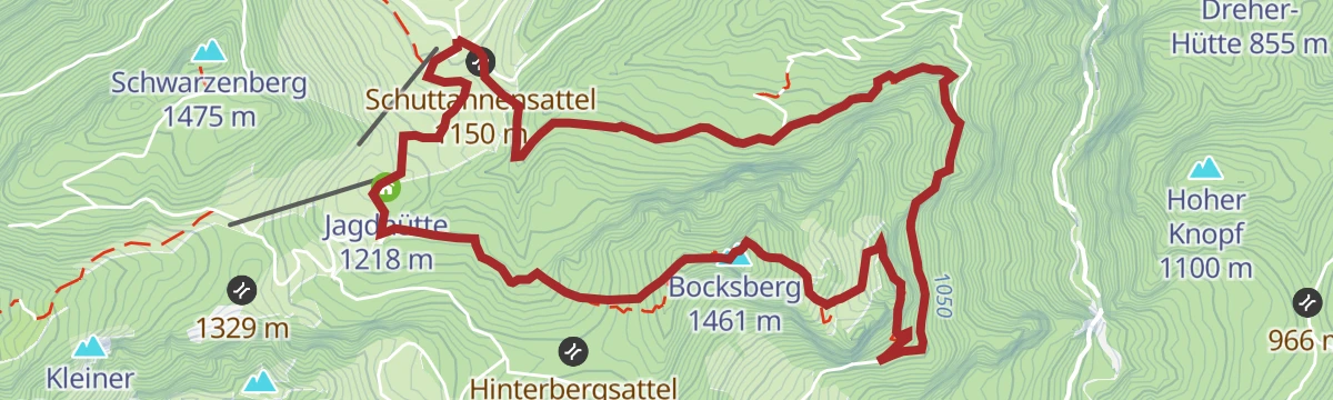 Route map: Bocksberg Rundweg